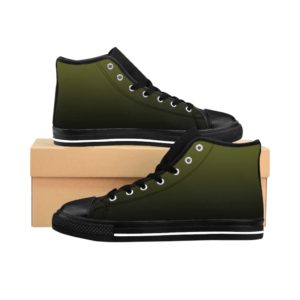 GREEN FADE Men's High-top Sneakers