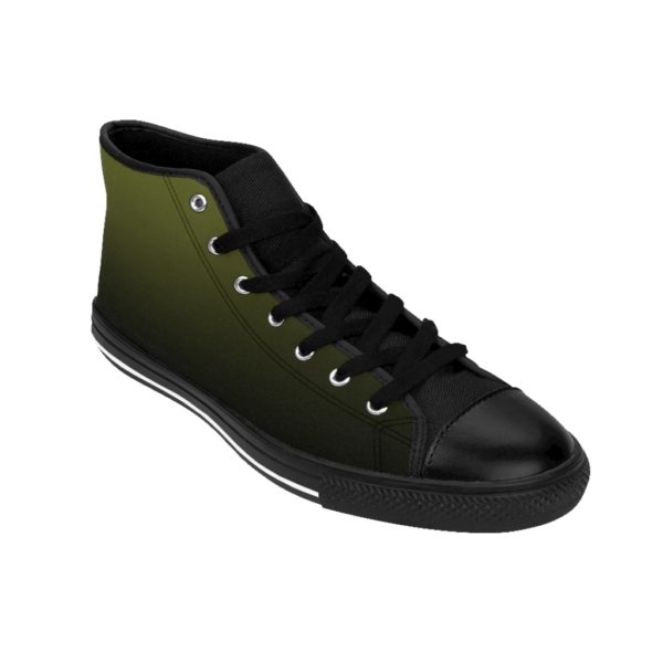GREEN FADE Men's High-top Sneakers - Image 8